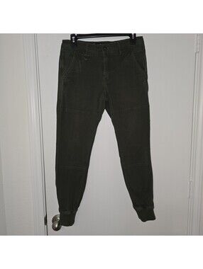Publish Today For Tomorrow Dark Olive Green Mens Joggers Sz 30